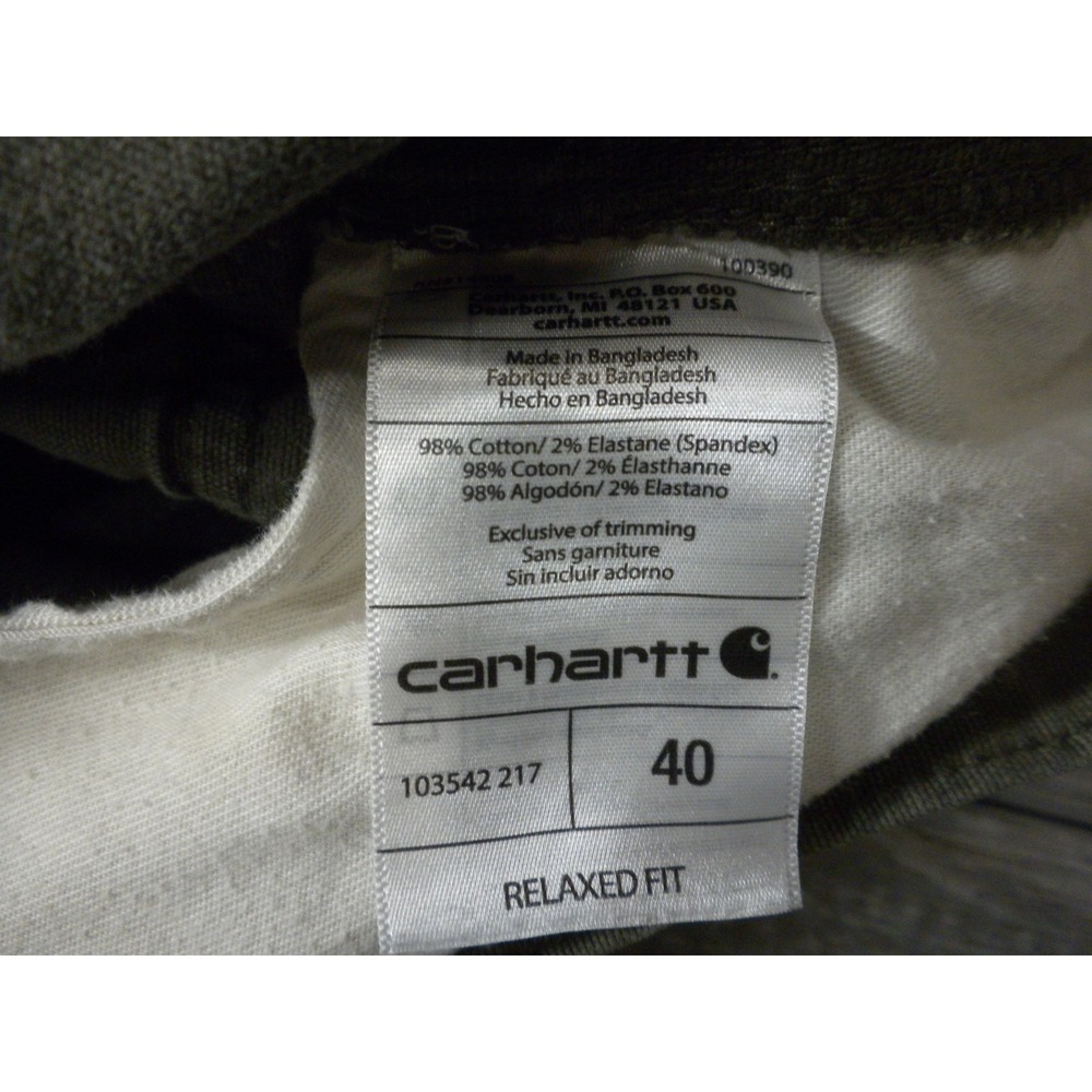 Carhartt Rigby Cargo Shorts Mens 40 Green Rugged Flex Relaxed Workwear Gorpcore - Picture 5 of 9